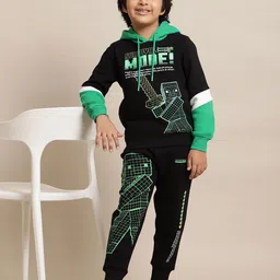 Kids Ville Boys Minecraft Printed Cotton Regular Fit Pullover image 5
