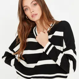 Trendyol Striped Acrylic Pullover-picture-10