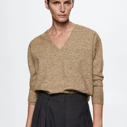 MANGO Women Brown Sustainable Pullover-picture-13