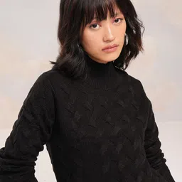 Tokyo Talkies Women Cable Knit Pullover-picture-30