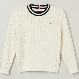 Tommy Hilfiger Boys Self Design Cable Knit Sweater-picture-27