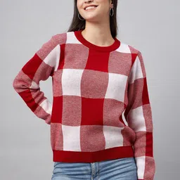 Club York Checked Acrylic Pullover-image-27