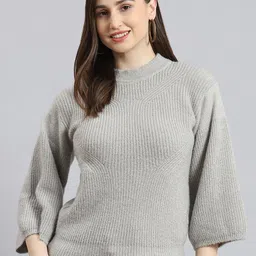 Monte Carlo Cable Knit Self Design Pullover Sweater-picture-10