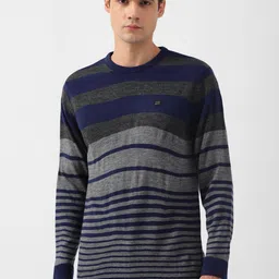 Peter England Casuals Striped Pullover Acrylic Sweater-picture-37