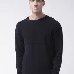 Club York Men Navy Blue Solid Pullover-image-67