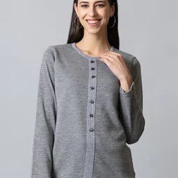 KEIKO Women Grey & Black Pullover-image-53