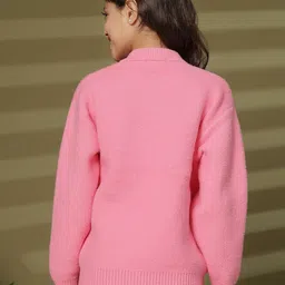 Albion By CnM Girls Typography Woollen Pullover image 5