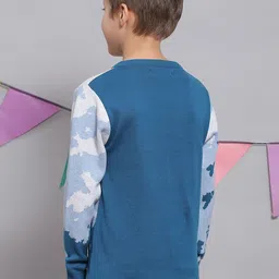 Monte Carlo Boys Abstract Printed Ribbed Pure Cotton Pullover image 5