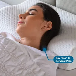 Sleepsia Set of 2 White Solid Therapedic Pillow image 4