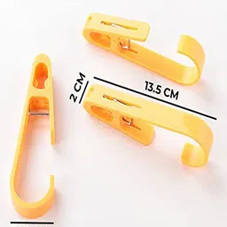 Kuber Industries Yellow 3 Pieces Easy To Use Bar Cloth Clip image 4