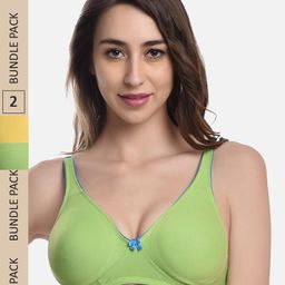 FIMS Pack of 2 Non Padded Non Wired Everyday Bra-picture-9