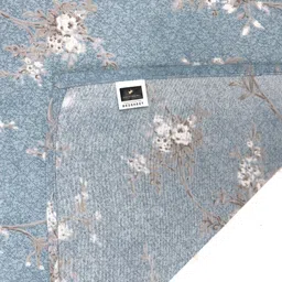 Steve & Anderson Elevate Blue Floral 164 TC Queen Bedsheet image 3