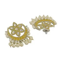Estele Rhodium Plated Chandbalis Earrings image 2