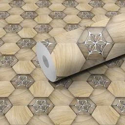 WALLWEAR Brown & Grey Abstract Printed Wall Sticker-image-21