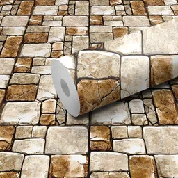 WALLWEAR Brown Printed Self-Adhesive Laminated Wallpaper-picture-19