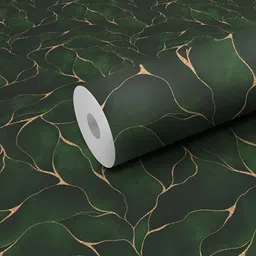 WALLWEAR Green Printed Self-Adhesive Laminated Wallpaper-picture-41