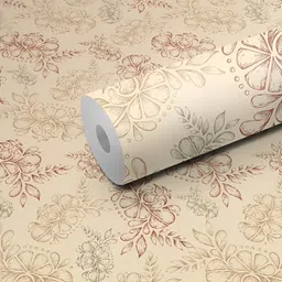 WALLWEAR Cream Coloured Self Adhesive Removable Wallpaper-picture-15