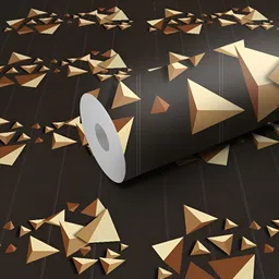 WALLWEAR Brown & Cream Abstract Printed Wall Sticker-picture-40