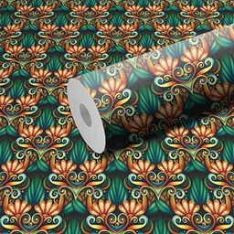 WALLWEAR Green Self Adhesive Removable Wallpaper-image-11
