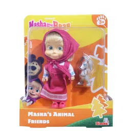 Masha and The Bear Kids Doll with Animal Gift Set image 2