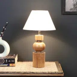 sapphire Fabric Wood Table Lamp With Shade-picture-28