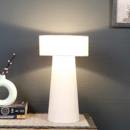 sapphire Fabric Iron & Cloth Table Lamp With Shade image 1