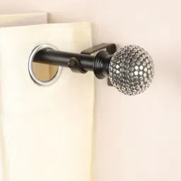 Multicolor Iron 48 - 88 Inches Expandable Curtain Rod with Accessories-image-77