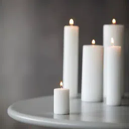 voidrop Wax Vanilla Fragrance Set of 4 Scented Pillar Candles-picture-36