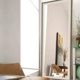 elegant arts and frames Cream Glass Classic Floor Mirror-picture-18