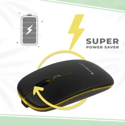 ZEBRONICS Zeb-Blanc Rechargeable Wireless Optical Mouse with Type C Adapter (1600 DPI, Silent Operation, Black) image 3