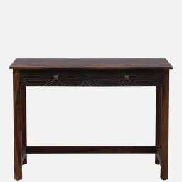 woodsworth from pepperfry Ritmo Sheesham Wood Writing Table In Provincial Teak Finish image 5
