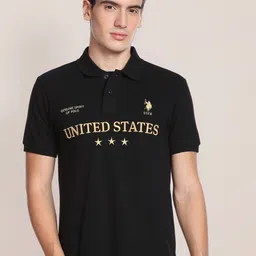 U.S. Polo Assn. Men Polo Collar Pure Cotton T-shirt-picture-43