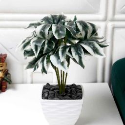 foliyaj Spider Web Green Plastic Artificial Flower-picture-41