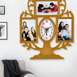 Attractionz Beige & White Oval Analogue Wall Clock-picture-11