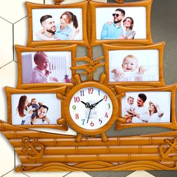 Attractionz Beige& White Textured Contemporary Round Shaped Wall Clock-picture-42