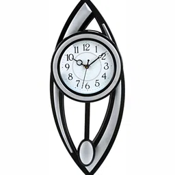 Attractionz Sliver Toned Round Contemporary Analogue Wall Clock-picture-33