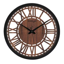RANDOM Brown & Black Contemporary Wall Clock image 2