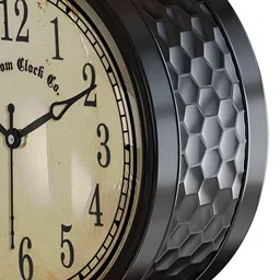 RANDOM White & Black Vintage Metal Round Wall Clock image 5