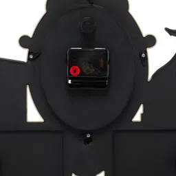 Attractionz Silver Toned & White Printed Oval Acrylic Traditional Wall Clock image 3