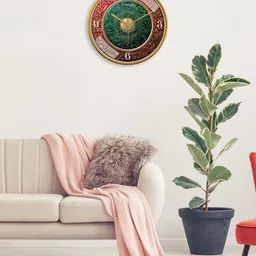 RANDOM Green & Red Printed Contemporary Wall Clock image 3