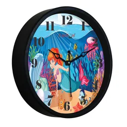 RANDOM Blue & Black Printed Contemporary Wall Clock image 3