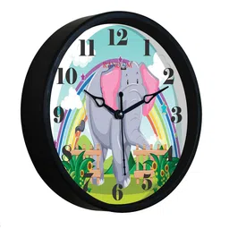 RANDOM Blue & Black Printed Contemporary Wall Clock 30 x 30 cm image 3