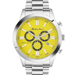 Mathey-Tissot Men Swiss Made Special Edition Chronograph Yellow Dial Watch H455CHJ image 1