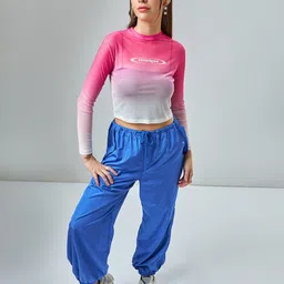 Bewakoof Ombre Dyed Fitted Crop Top image 5