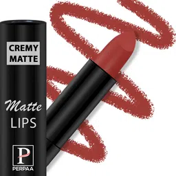 PERPAA Creamy Matte Set Of 2 Long Lasting Bullet Lipstick - Red bloom 55 - Rose Magenta 58 image 2