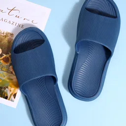 Mast & Harbour Men Blue Open Toe Sliders-picture-18