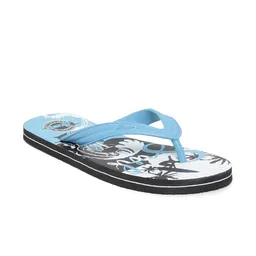 Paragon Men Blue & Black Printed Rubber Thong Flip-Flops image 5