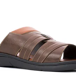 Khadims Men Black & Brown Comfort Sandals image 5