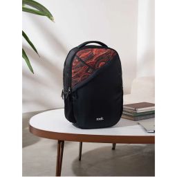 Zouk Multi-Color Printed Jute Backpack-picture-4
