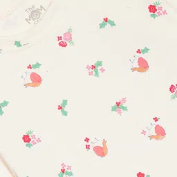 The Mom Store Infants Pack Of 2 Printed Cotton Rompers image 3